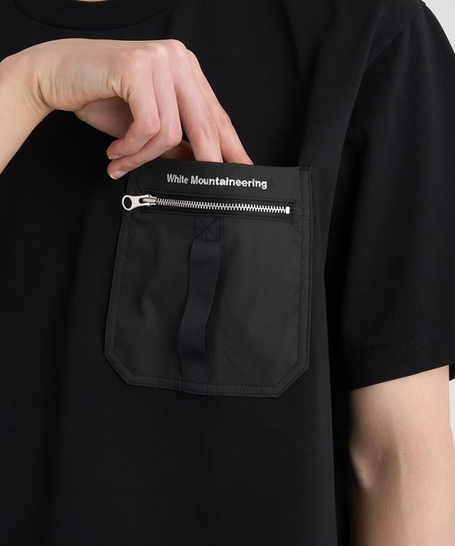 WHITE MOUNTAINEERING(ホワイトマウンテニアリング)の「【White Mountaineering / ホワイトマウンテニアリング】ZIP POCKET T-SHIRT(Tシャツ/カットソー・メンズ・ホワイト/ブラック・1/2/3)」の4枚目の写真