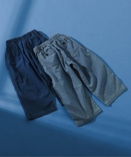 BREEZE(ブリーズ)の「インディゴサッカーリラックスロングパンツ(その他パンツ・キッズ・ブルー/ネイビー・80/90/100/110/120/130/140)」の10枚目の写真