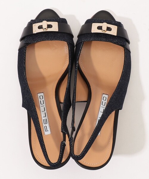 PELLICO（ペリーコ）の「PELLICO DENIM バックストラップ サンダル（サンダル・レディース・ネイビー・36/37/38）」の3枚目の写真
