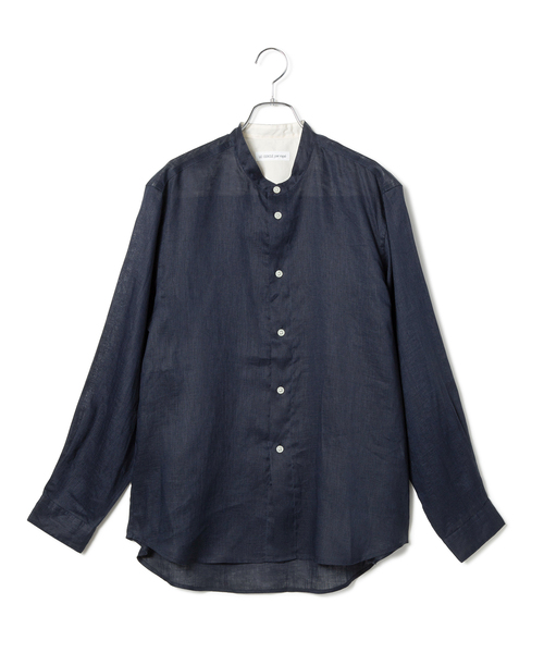 LE CERCLE par rope'（ルセルクルパーロペ）の「【mens】トロピカル麻バンドカラーシャツ（シャツ/ブラウス・メンズ・グリーン系その他2/グリーン/ネイビー/レッド系その他4・M/L）」の3枚目の写真