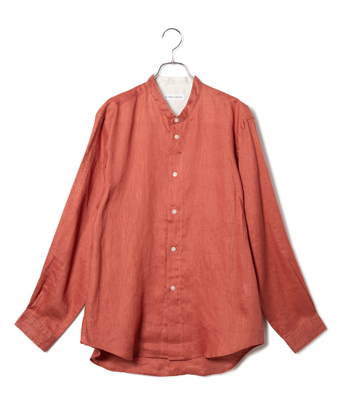 LE CERCLE par rope'（ルセルクルパーロペ）の「【mens】トロピカル麻バンドカラーシャツ（シャツ/ブラウス・メンズ・グリーン系その他2/グリーン/ネイビー/レッド系その他4・M/L）」の4枚目の写真