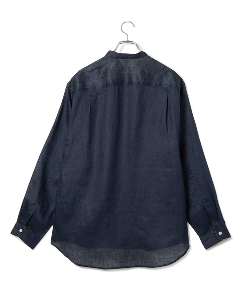 LE CERCLE par rope'（ルセルクルパーロペ）の「【mens】トロピカル麻バンドカラーシャツ（シャツ/ブラウス・メンズ・グリーン系その他2/グリーン/ネイビー/レッド系その他4・M/L）」の5枚目の写真