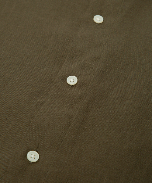 LE CERCLE par rope'（ルセルクルパーロペ）の「【mens】トロピカル麻バンドカラーシャツ（シャツ/ブラウス・メンズ・グリーン系その他2/グリーン/ネイビー/レッド系その他4・M/L）」の12枚目の写真