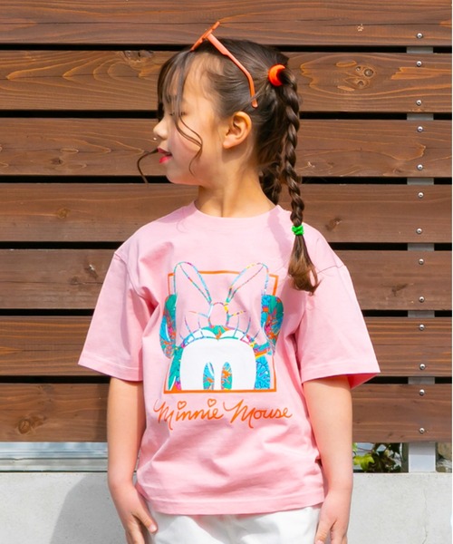 綿100％】 親子お揃い ディズニー リゾート柄Tシャツ 0546K（T