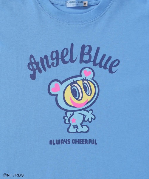 Honeys(ハニーズ)の「エンジェルブルー/ゆるT(Tシャツ/カットソー・レディース・ネイビー/ピンク/ホワイト/ブルー・L/LL/M/S)」の21枚目の写真