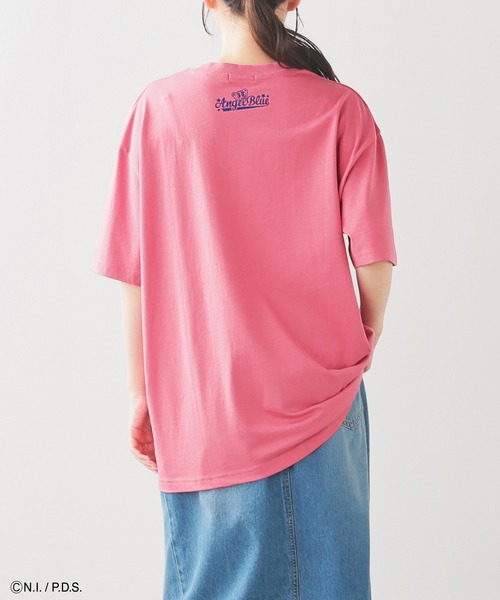Honeys(ハニーズ)の「エンジェルブルー/ゆるT(Tシャツ/カットソー・レディース・ネイビー/ピンク/ホワイト/ブルー・L/LL/M/S)」の14枚目の写真