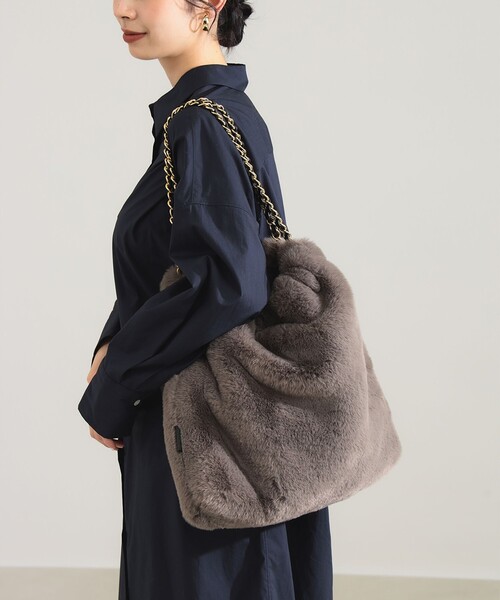 VIOLAd'ORO / エコファー チェーン バッグ（トートバッグ）｜VIOLAd