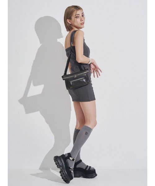 EVRIS(エヴリス)の「オリジナルEロゴハイソックス(ソックス/靴下・レディース・グレー/ホワイト・FREE)」の10枚目の写真