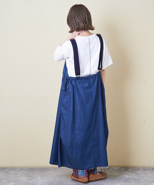 CUBE SUGAR（キューブシュガー）の「4.5オンスデニム3wayジャンパースカート（ジャンパースカート・レディース・インディゴブルー/ブルー系/ネイビー系・M）」の12枚目の写真
