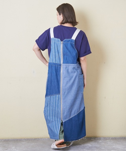 CUBE SUGAR（キューブシュガー）の「4.5オンスデニム3wayジャンパースカート（ジャンパースカート・レディース・インディゴブルー/ブルー系/ネイビー系・M）」の22枚目の写真