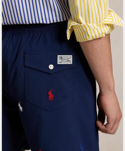 人気マティーニ柄★Ralph Lauren 5.75 トラベラー 水着 ラルフ セール】5.75インチ トラベラー Polo ベア スイム パンツ（水着