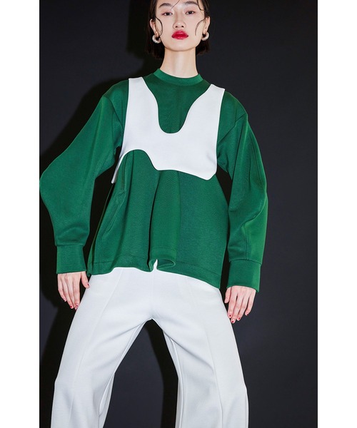 トップス OMMO FLASK PATTERN TOP VEST SET FLASK PATTERN TOP VEST SET（スウェット）｜OMMO（オーエム