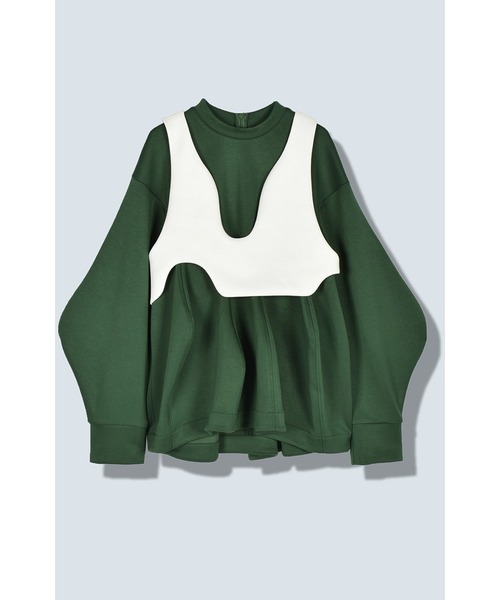 トップス OMMO FLASK PATTERN TOP VEST SET FLASK PATTERN TOP VEST SET（スウェット）｜OMMO（オーエム