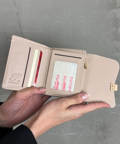 コンパクトウォレット フラワー＆リーフ 楽天市場】ミニ財布 小さい財布 ミニウォレット 三つ折り