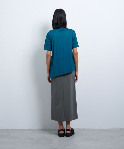LANVIN en Bleu（ランバンオンブルー）の「アシンメノットTシャツ（Tシャツ/カットソー・レディース・ブラウン/オフホワイト/ブルー・38）」の17枚目の写真