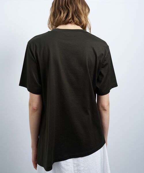 LANVIN en Bleu（ランバンオンブルー）の「アシンメノットTシャツ（Tシャツ/カットソー・レディース・ブラウン/オフホワイト/ブルー・38）」の6枚目の写真