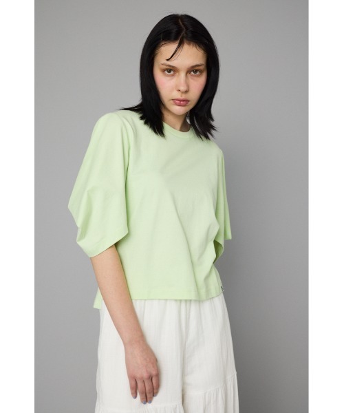 セール】Tuck sleeve cut tops タックスリーブカットトップス（Tシャツ