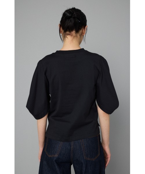 Tuck sleeve cut tops タックスリーブカットトップス（Tシャツ