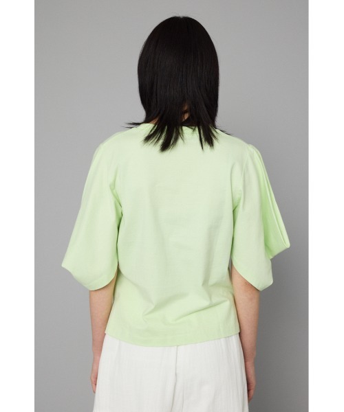 HeRIN.CYE(ヘリンドットサイ)の「Tuck sleeve cut tops タックスリーブカットトップス(Tシャツ/カットソー・レディース・ブラック/オレンジ/ホワイト/ライトグリーン・FREE)」の17枚目の写真