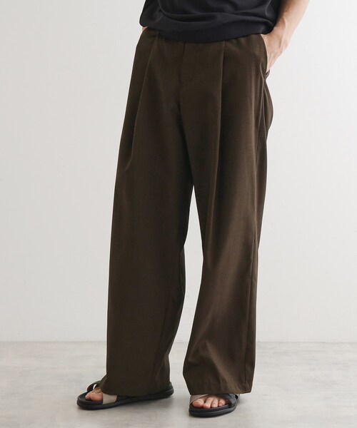 tk.TAKEO KIKUCHI（ティーケータケオキクチ）の「リネンタッチ バレルスラックス（その他パンツ・メンズ・ブラック/ブラウン系その他/オフホワイト・02/03）」の3枚目の写真