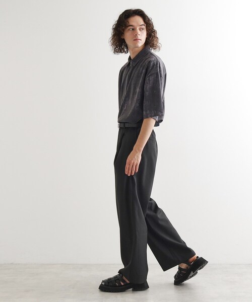 tk.TAKEO KIKUCHI（ティーケータケオキクチ）の「リネンタッチ バレルスラックス（その他パンツ・メンズ・ブラック/ブラウン系その他/オフホワイト・02/03）」の11枚目の写真