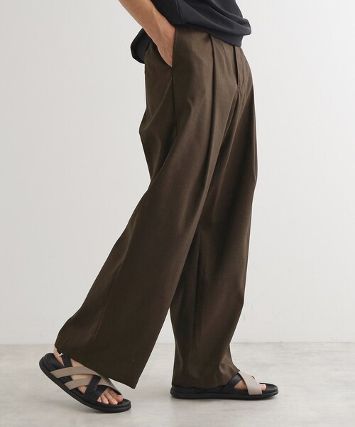 tk.TAKEO KIKUCHI（ティーケータケオキクチ）の「リネンタッチ バレルスラックス（その他パンツ・メンズ・ブラック/ブラウン系その他/オフホワイト・02/03）」の13枚目の写真