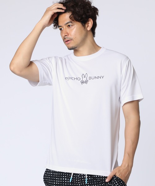 Psycho Bunny（サイコバニー）の「[WEB限定]365 UVドライ ラッシュガード（Tシャツ/カットソー・メンズ・ブラック/チャコールグレー/ホワイト・MEDIUM/LARGE/X-LARGE）」の19枚目の写真