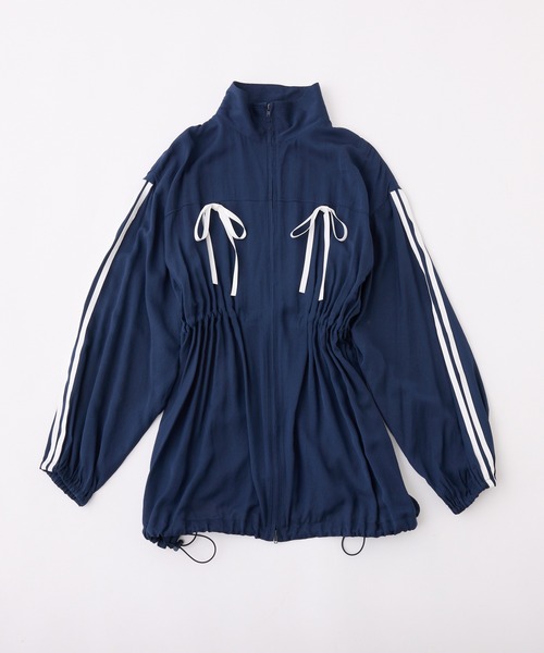 one after another NICE CLAUP（ワンアフターアナザーナイスクラップ）の「シアーリボンマウンテンパーカー（マウンテンパーカー・レディース・オフホワイト/ネイビー・FREE）」の20枚目の写真