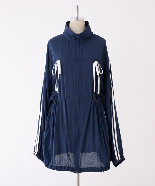 one after another NICE CLAUP（ワンアフターアナザーナイスクラップ）の「シアーリボンマウンテンパーカー（マウンテンパーカー・レディース・オフホワイト/ネイビー・FREE）」の19枚目の写真