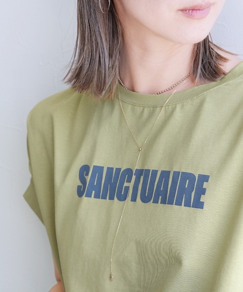 reca(レカ)の「ロゴプリントドルマンTシャツ(Tシャツ/カットソー・レディース・オフホワイト/ブラック/カーキ・FREE)」の21枚目の写真