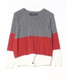 メルシーボークーmercibeaucoup ウール日本列島ニットセーター ベージュ他1 【レディース】 undo-rowa_wl02995