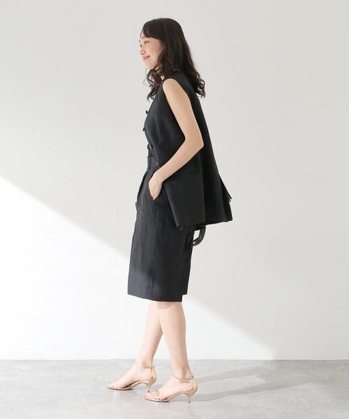 journal standard L'essage(ジャーナルスタンダードレサージュ)の「リネンキャンバスショートパンツ(その他パンツ・レディース・ブラック/ベージュ・FREE)」の16枚目の写真