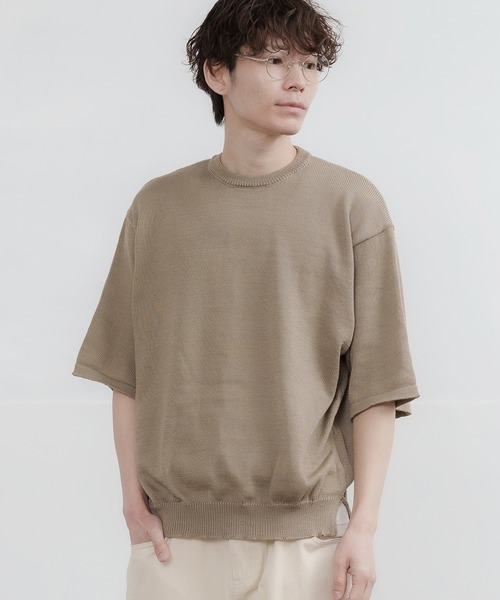 improves(インプローブス)の「接触冷感 サマーニット(ニット/セーター・メンズ・ネイビー/チャコール/グレイッシュベージュ/サックスブルー/ブラック/グレー・LARGE/MEDIUM)」の22枚目の写真