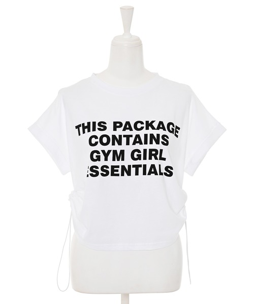 tシャツ 「Narcissus」ロゴドローコードＴシャツ レディース セール】【Narcissus】ロゴドローコードTシャツ（Tシャツ