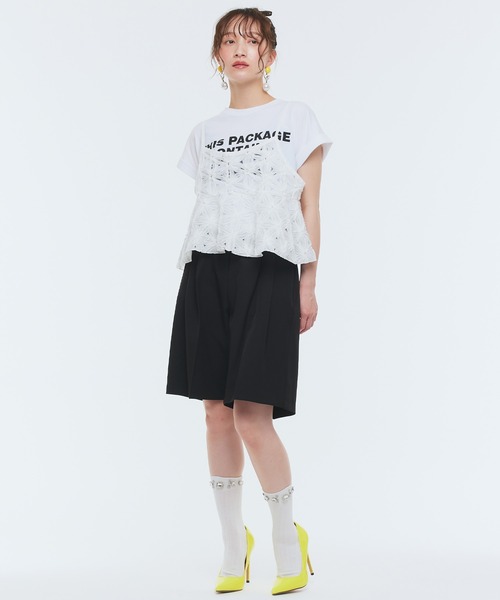 tシャツ 「Narcissus」ロゴドローコードＴシャツ レディース セール】【Narcissus】ロゴドローコードTシャツ（Tシャツ