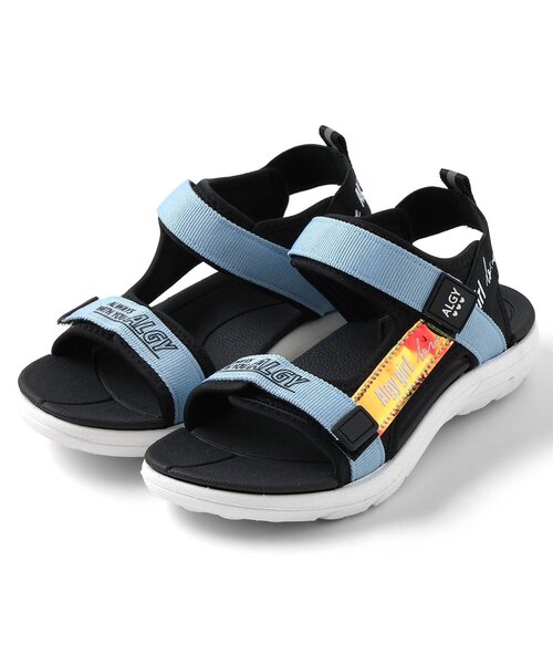 algy(アルジー)の「ベルトサンダル(サンダル・キッズ・ラベンダー/サックスブルー・24/22/20)」の2枚目の写真