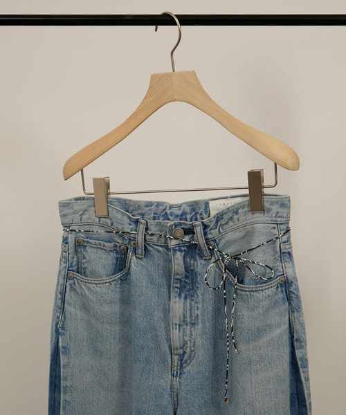 SALON adam et rope'（サロン アダム エ ロペ）の「リバティマルチコードネックレス / コードベルト（ネックレス・レディース・ブラック/ブルー系その他4/グリーン・FREE）」の4枚目の写真