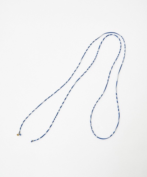 SALON adam et rope'（サロン アダム エ ロペ）の「リバティマルチコードネックレス / コードベルト（ネックレス・レディース・ブラック/ブルー系その他4/グリーン・FREE）」の10枚目の写真