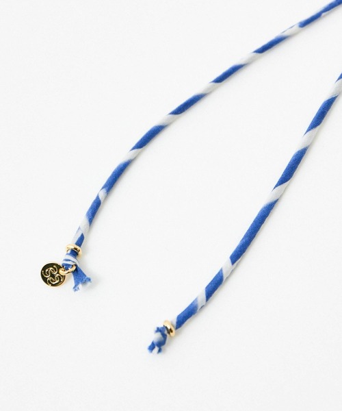 SALON adam et rope'（サロン アダム エ ロペ）の「リバティマルチコードネックレス / コードベルト（ネックレス・レディース・ブラック/ブルー系その他4/グリーン・FREE）」の11枚目の写真