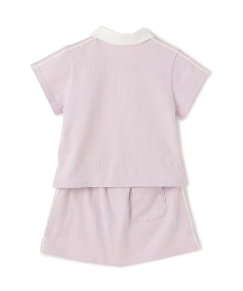 【新品未使用】パイルセットアップ ピンク sorbet light 接触冷感素材 セール】【リンク/接触冷感】ポロセットアップ（セットアップ
