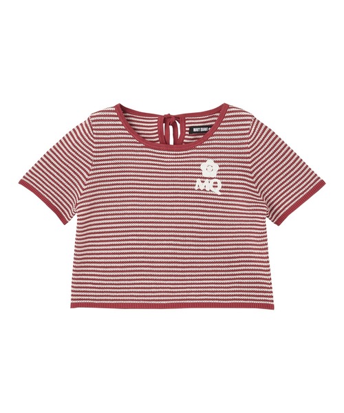 tシャツ マリークワント mary quant MQロゴボーダーバックリボン プルオーバー レディース MQロゴボーダーバックリボン プルオーバー（Tシャツ/カットソー