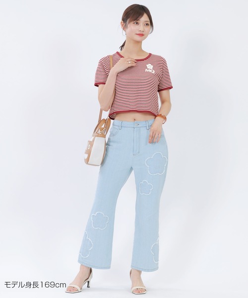 マリークワント MARY QUANT MQロゴボーダーバックリボン プルオーバー （ブルー） MA2521EW002350_2_l.jpg