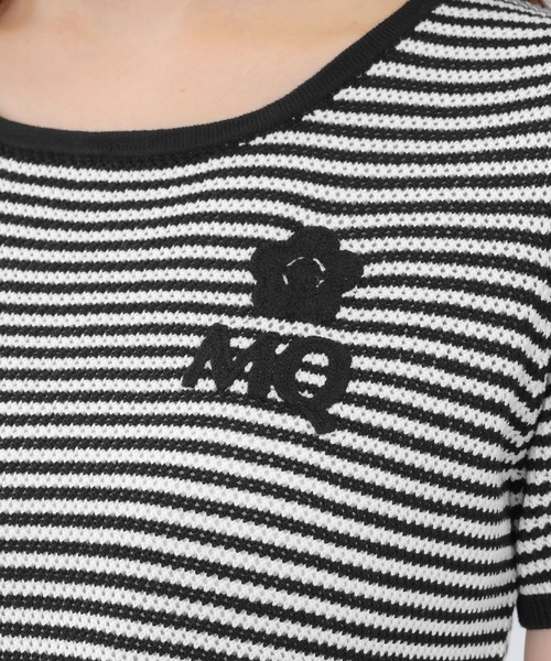 tシャツ マリークワント mary quant MQロゴボーダーバックリボン プルオーバー レディース MQロゴボーダーバックリボン プルオーバー（Tシャツ/カットソー
