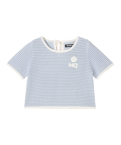 tシャツ マリークワント mary quant MQロゴボーダーバックリボン プルオーバー レディース MQロゴボーダーバックリボン プルオーバー（Tシャツ/カットソー