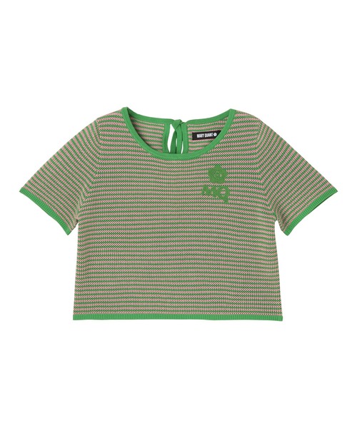 MQロゴボーダーバックリボン プルオーバー（Tシャツ/カットソー