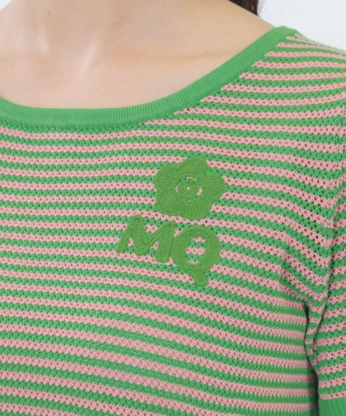 MQロゴボーダーバックリボン プルオーバー（Tシャツ/カットソー
