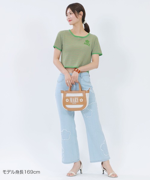 tシャツ マリークワント mary quant MQロゴボーダーバックリボン プルオーバー レディース MARY QUANT ONLINE SHOP｜マリークヮントオンラインショップ