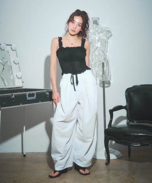BLONDEY（ブロンディ）の「パット付きフリルレースビスチェ（その他トップス・レディース・ホワイト/ブラック・FREE）」の18枚目の写真