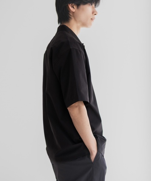 NAVY（ネイビー）の「NAVY KAZETOSU メッシュ半袖シャツ（シャツ/ブラウス・メンズ・ブラック/ネイビー/ブラウン・M/L/XL/S）」の7枚目の写真