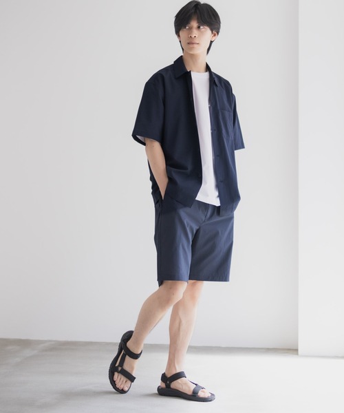 NAVY（ネイビー）の「NAVY KAZETOSU メッシュ半袖シャツ（シャツ/ブラウス・メンズ・ブラック/ネイビー/ブラウン・M/L/XL/S）」の9枚目の写真